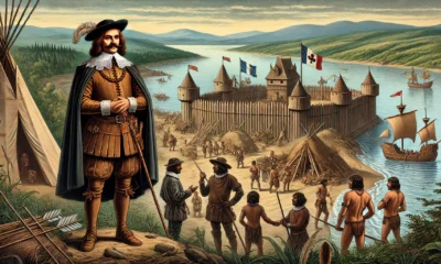 Champlain em Québec - Imagem gerada por Inteligência Artificial